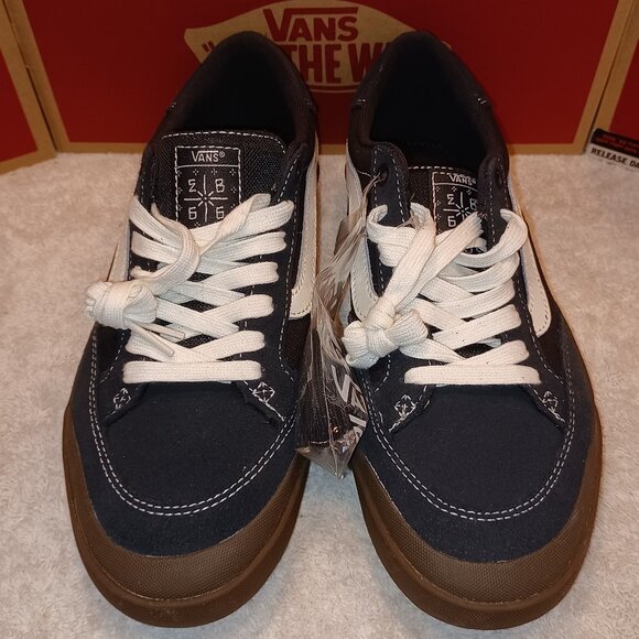 Vans Men's 7/Women's 8.5 Berle Pro Canvas Suede Skate Black Dark Gum - Picture 6 of 13